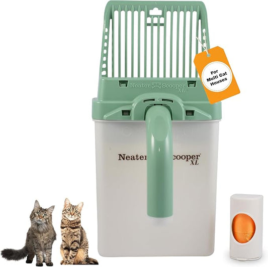 Neater Pet Brands Neater Scooper XL Cat Litter Scoop, 15 Refill Bags – by NeaterPetBrands