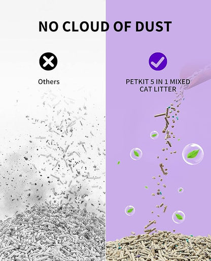 PETKIT Mixed Cat Litter Fast Clumping, Ultra Absorbent, 100% Natural - Image 7