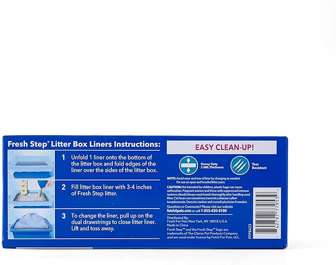 Fresh Step Drawstring Cat Litter Box Liners, Fresh Scent - Image 5