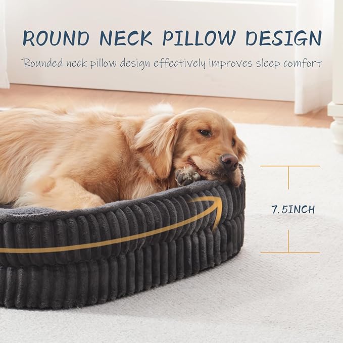 Orthopedic Dog Bed for Medium, Large Dogs Breeds, High Density Egg Crate Foam - Image 4