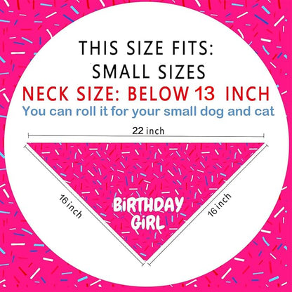 Birthday Dog Bandanas 1 Pack, Colorful It's My Birthday Dog Scarfs - Image 2