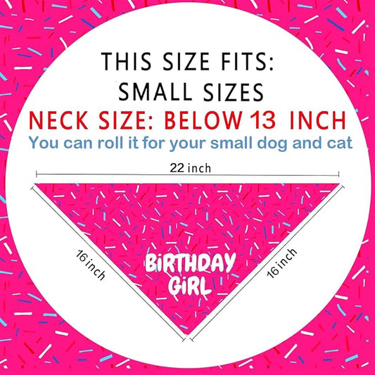 Birthday Dog Bandanas 1 Pack, Colorful It's My Birthday Dog Scarfs - Image 2
