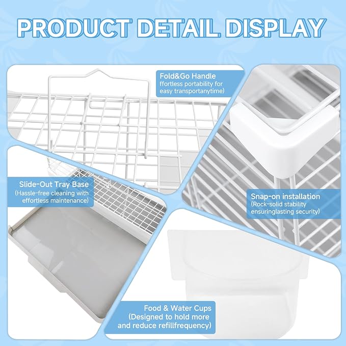 Small Bird Cage for Parakeets, Budgies & Canaries and More Small Birds - Image 7
