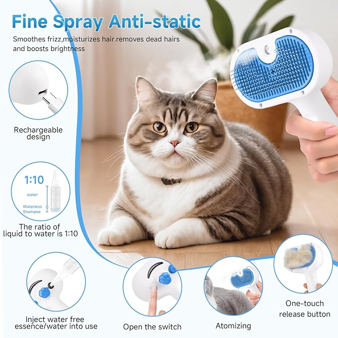Pet Steam Brush for Dog & Cat - Image 7