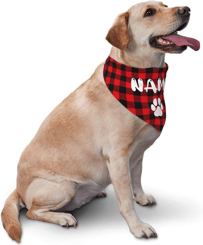 Custom Dog Bandana Add Your Text Photo Name Personalized Neckwear Bandanas Soft - Image 2