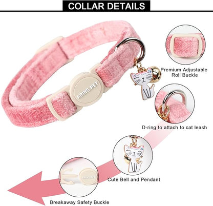 ARING PET 2 Pack Cat Collar-Cute Cotton Cat Collar - Image 3