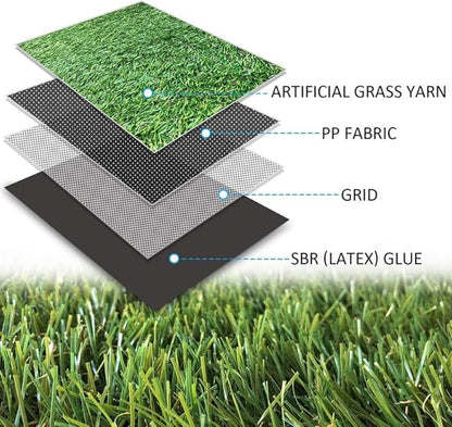 ALTRUISTIC Artificial Grass 8FTX69FT, Realistic Fake Grass Deluxe Turf - Image 3