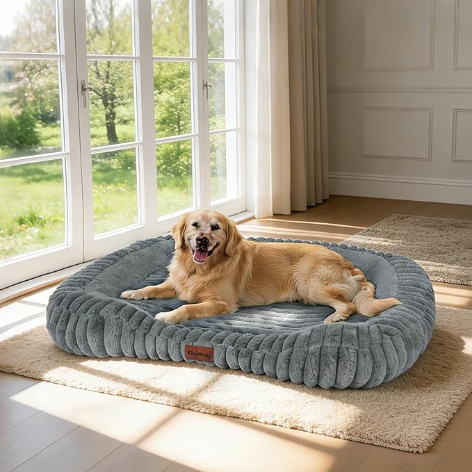 Orthopedic Dog Bed for Extra Large Dogs, Comfort-Sided Calming Pet Bed Couch by Unknown