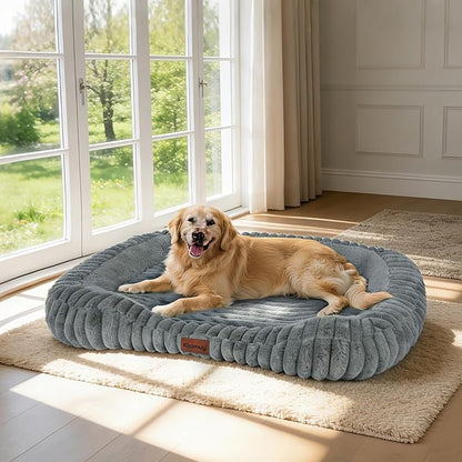 Orthopedic Dog Bed for Extra Large Dogs, Comfort-Sided Calming Pet Bed Couch by Unknown