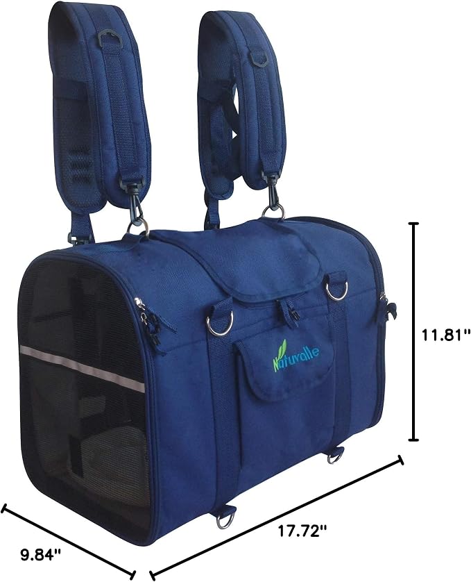 6-in-1 Sturdy Pet Carrier Backpack, Front Pack, Shoulder Bag, Pet Hand Bag - Image 10