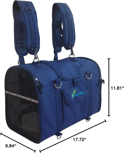 6-in-1 Sturdy Pet Carrier Backpack, Front Pack, Shoulder Bag, Pet Hand Bag - Image 10