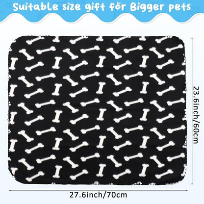 Eccliy 20 Pcs Puppy Blanket Pet Soft Fleece Dog Blankets Warm Felt Throw Sleep - Image 2