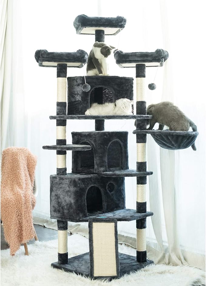 Hey-brother XL Cat Tree, 73.4 inch Cat Tower - Image 3