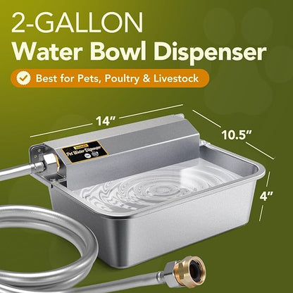 Automatic Water Dispenser for Dogs 2 Gallons, 304 Stainless Steel Dog Water - Image 6