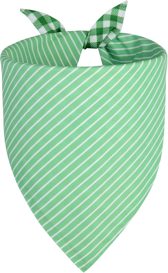Dog Bandana Green Small 1PCS, Summer Spring Scarf - Image 2
