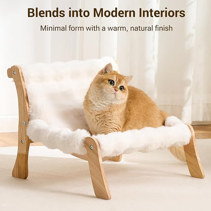 Solid Wood Cat Couch Bed for Indoor Cats, Modern Cat Sofa - Image 8