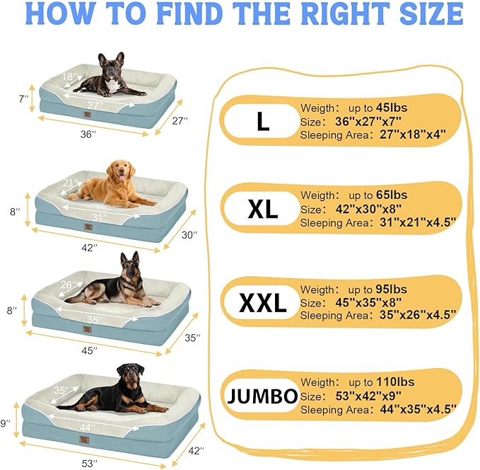 Washable Orthopedic Large Dog Bed - Image 8