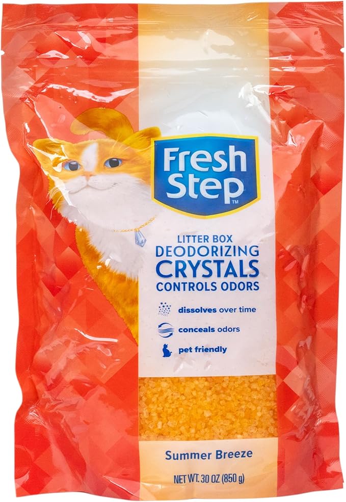 Fresh Step Cat Litter Crystals Deodorizer, Non Toxic Odor Neutralizing Crystals by FreshStep