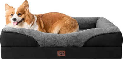 EHEYCIGA Orthopedic Dog Bed for Medium Dog, Waterproof Liner & Washable by EHEYCIGA