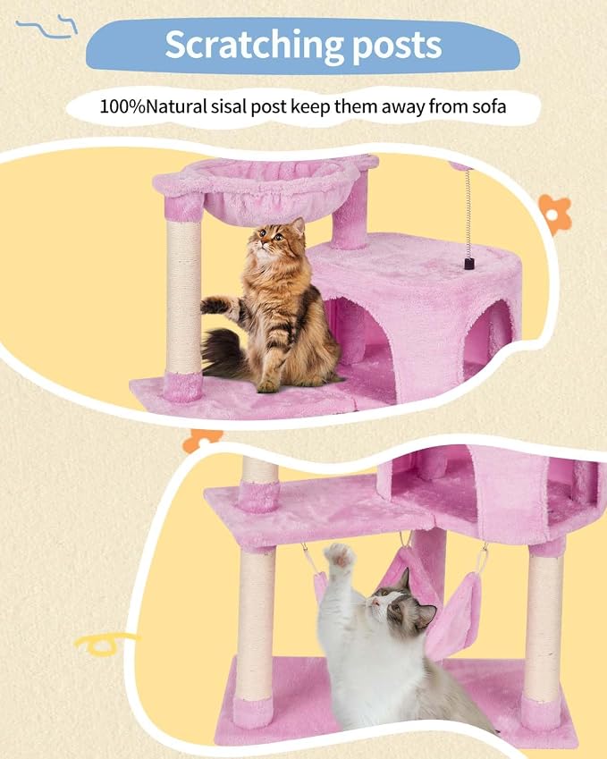 KIYUMI Cat Tree Cat Tower Condo - Image 4