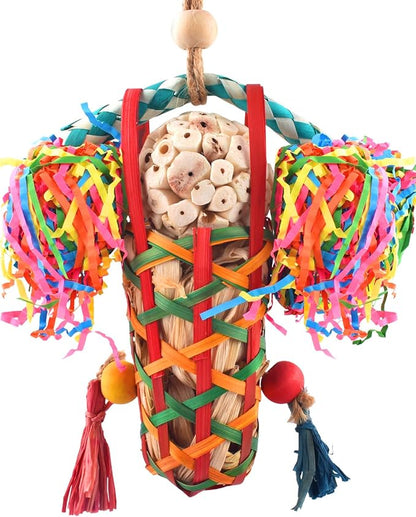 KATUMO Bird Toys Parakeet Toy Cockatiel Shredding Toys Conure Foraging Sola Toys by KATUMO