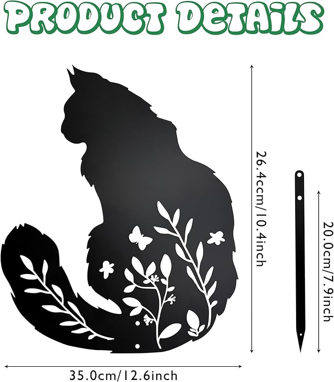 Maine Coon Cat Garden Stake - Image 2