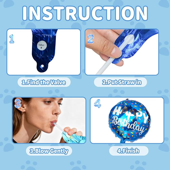 Dog & Cat Birthday Party Decorations Set Include Bandana, Adjustable Hat - Image 7