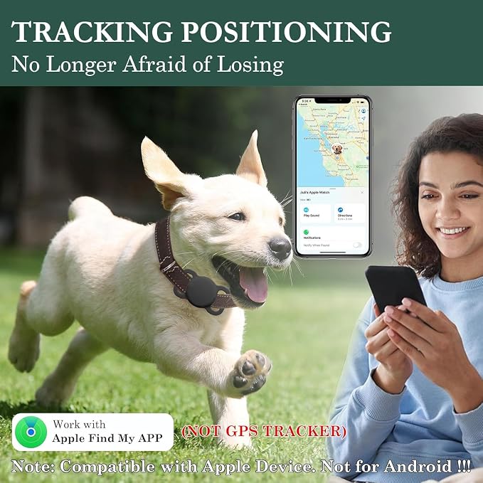 Dog Tracker with Collar Holder, Smart Pet Tracker, MFi Certificated Tracking - Image 2