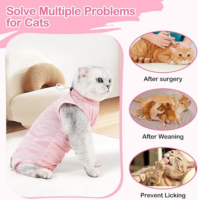 Coppthinktu Cat Recovery Suit Cat Onesie - Image 4
