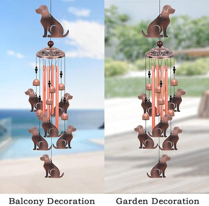 Outdoor Dog Wind Chimes, Gifts for Mom & Grandma & Family, Music Wind Catcher - Image 6