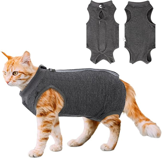 Cat Recovery Suit for Abdominal Wounds or Skin Diseases, Cat Onesie for Cats by Coppthinktu
