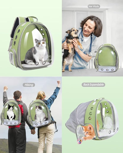 Cat Backpack Carrier Back Expandable Bubble Pet Carrier Backpack - Image 5