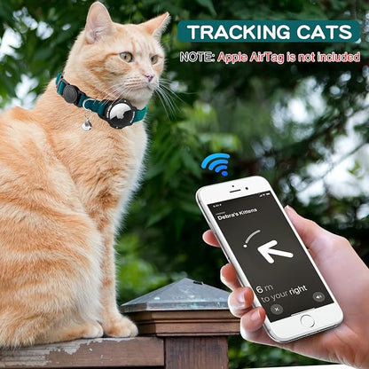 Luminous AirTag Cat Collar Breakaway, OUCWLTAG GPS Cat Collar - Image 5
