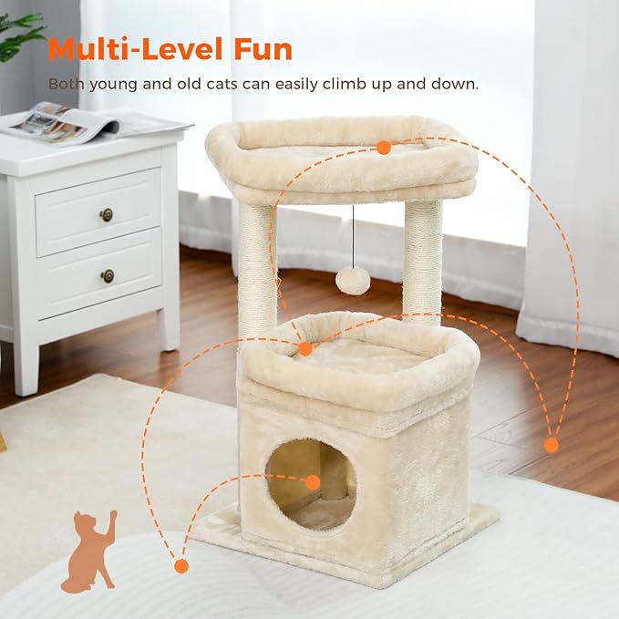 PEQULTI Cat Tree Cat Tower for Indoor Cats - Image 5