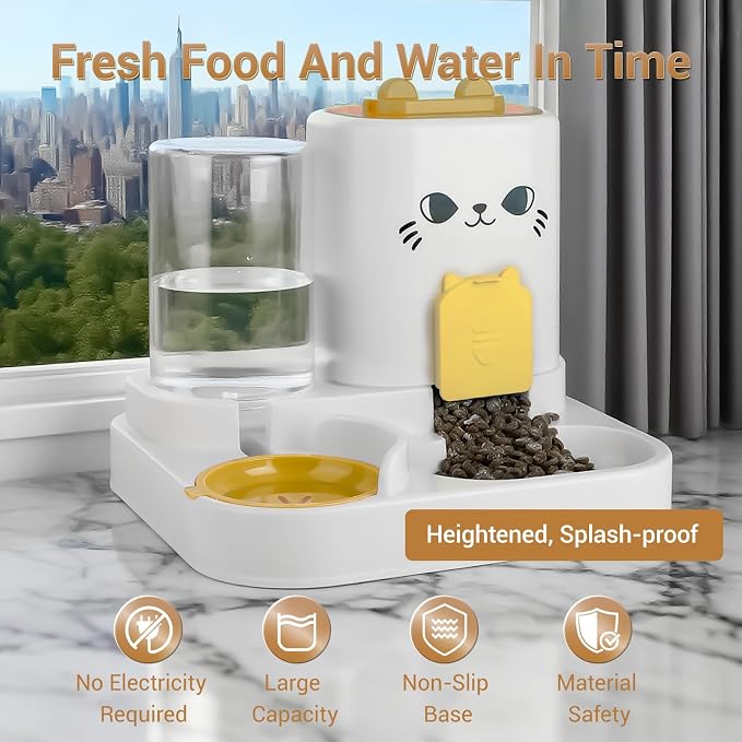 2-in-1 Gravity Pet Feeder & Water Dispenser - Image 2
