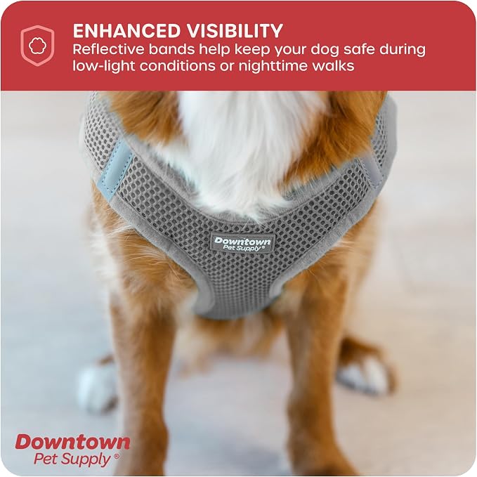 Downtown Pet Supply Step in Dog Harness No Pull, Light Gray - Image 7