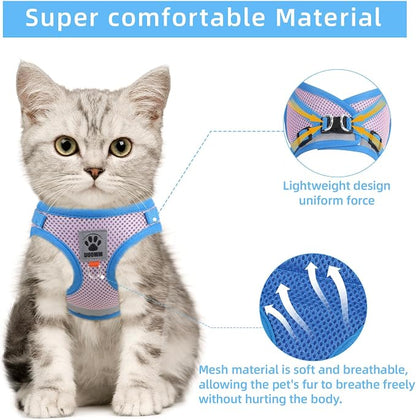 Cat Vest Harness and Leash Set for Walking Escape Proof, Adjustable Kitten - Image 2