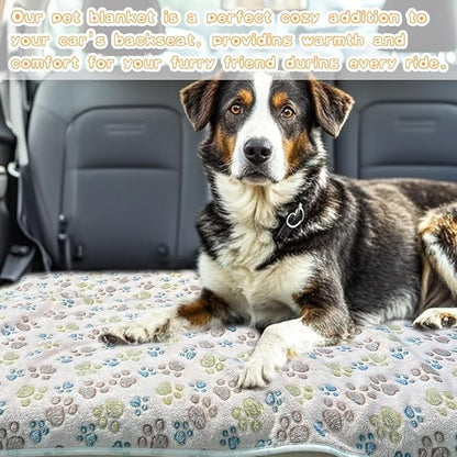 Dog Blankets for Large Dogs, Soft Fluffy Flannel Pet Blanket Mat Cover for Bed - Image 5
