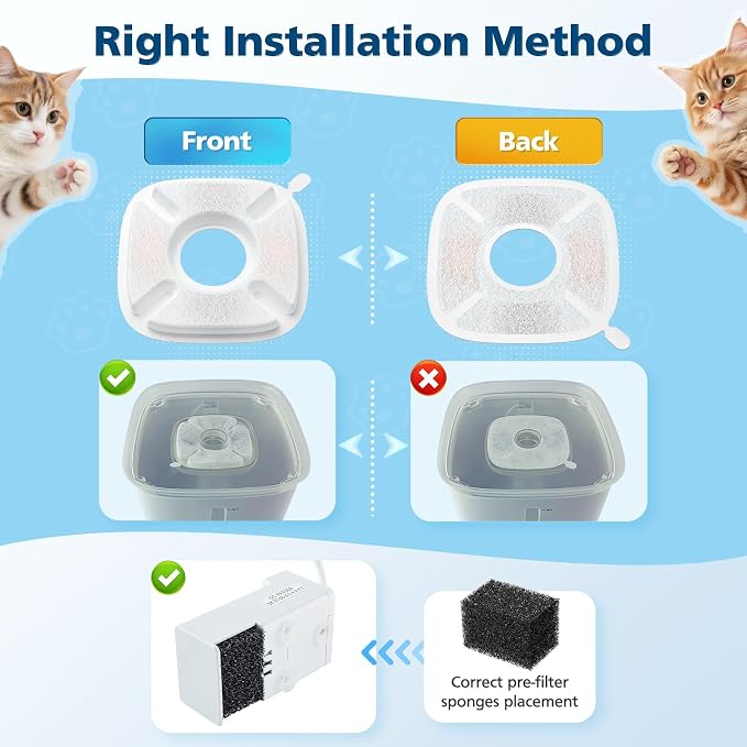 16 Pcs Cat Water Fountain Filters - Image 8