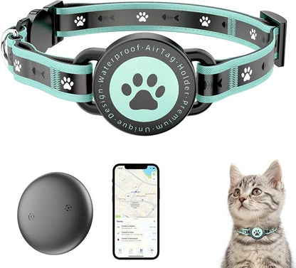 GPS Cat Tracker Collar, Smart Pet Activity Tracker, No Monthly Fee, Work by Vebiso