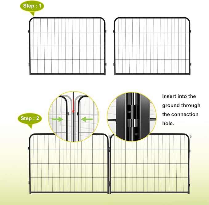 BestPet Dog Playpen 24 Inch 12 Panels Heavy Duty Metal Pet Exercise Pen Without - Image 5