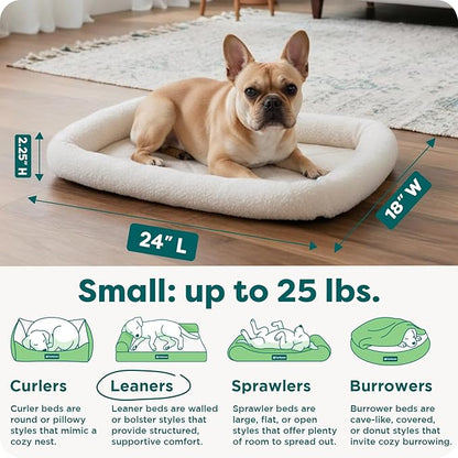 FurHaven Dog Bed for Small Dogs & Cats, Bolster Crate Pad - Image 3