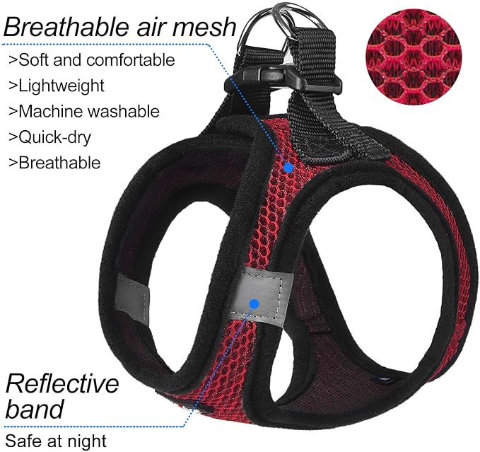 Dog Harness Step-in Breathable Puppy Cat Dog Vest Harnesses - Image 2