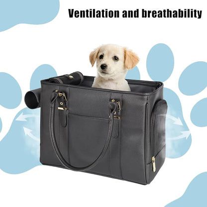 Fashion Pet Carrier Dog Purse Cat Bag Soft-Sided Carriers Travel Airline - Image 5