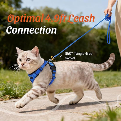 Dooradar Cat Harness and Leash Set, Escape Proof Safe Adjustable Kitten Vest - Image 7