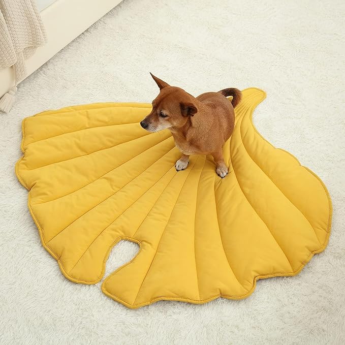 50x45 Inch Leaf Shaped Cotton Dog Blanket, Extra Large Pet Blanket - Image 4