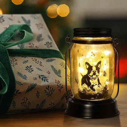 Boston Terrier Gifts for Women/Men Boston Terrier Solar Lanterns Mom Birthday - Image 5