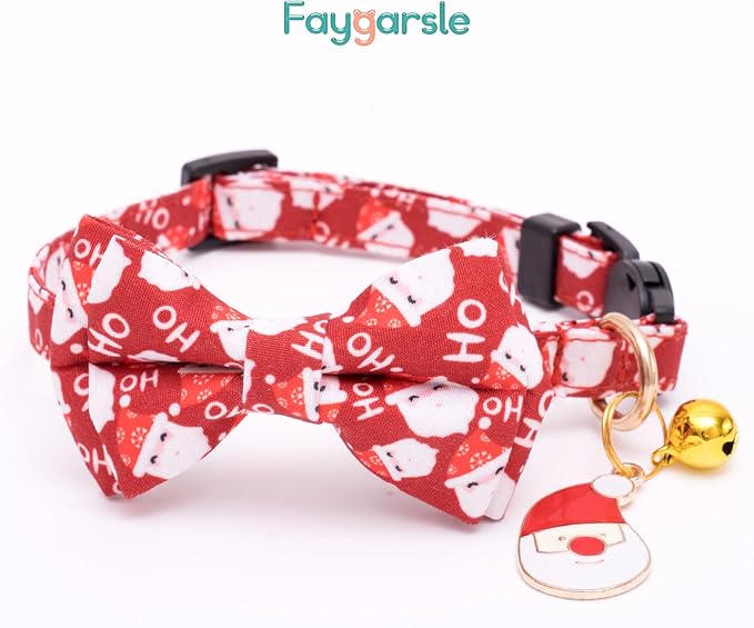 Faygarsle 2 Pack Christmas Cat Collars - Image 4
