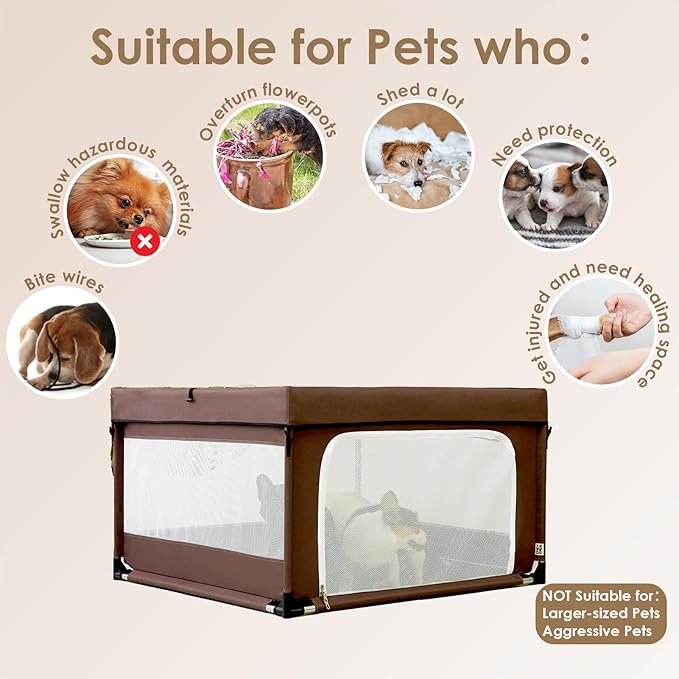 EHEYCIGA 42x42x26 Inches Puppy Playpen - Image 5