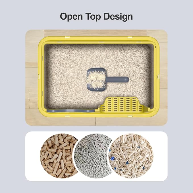 Stainless Steel Cat Litter Box, Open Top High-Sided Metal Litter Box - Image 6